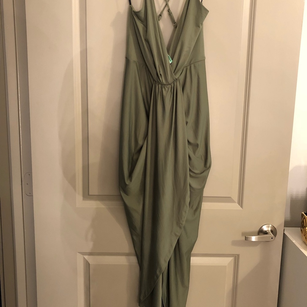 Green High Low Dress